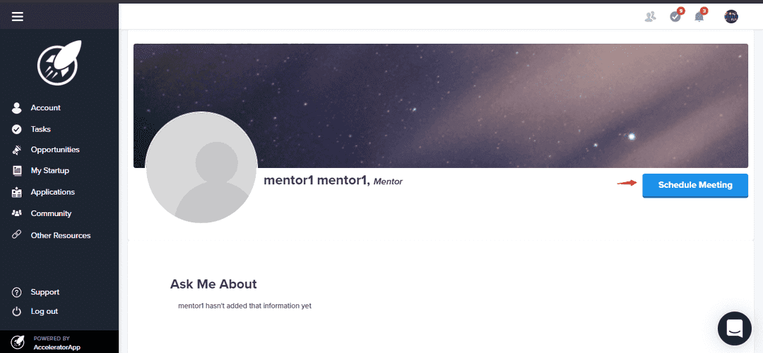 Booking from Profile